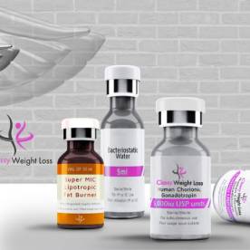 56 Day HCG Shots+ 10ml Lipo MIC-B12 Fat Burner Shots All-in-One Package
